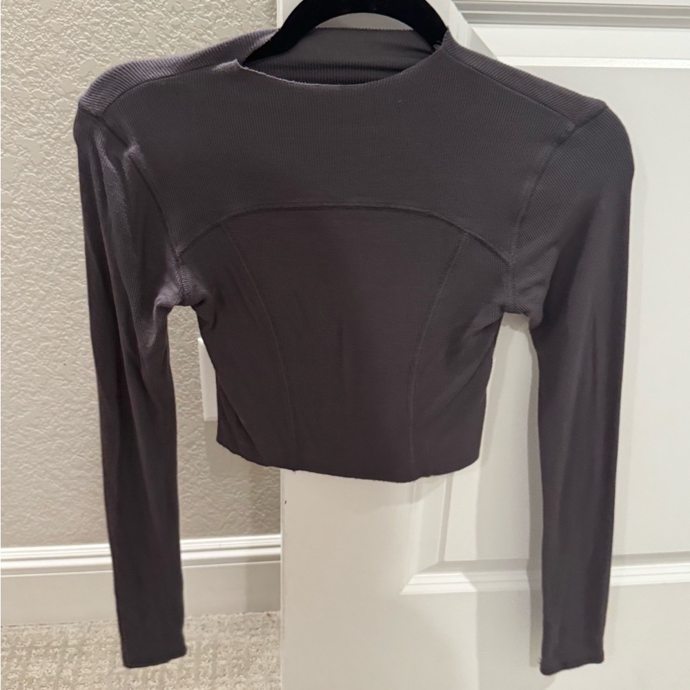 Charcoal Long Sleeve Women's Top